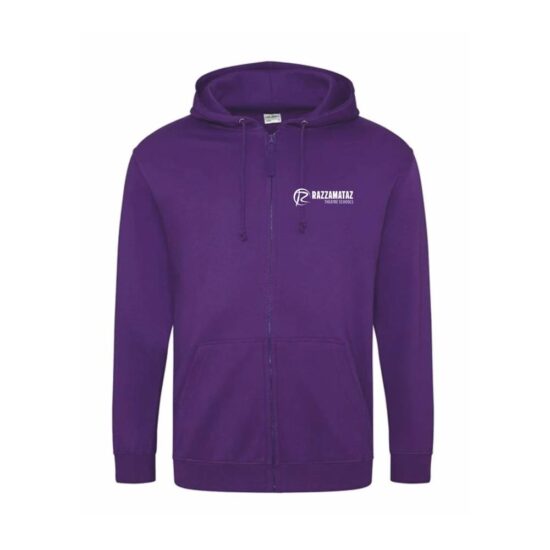 Zipped Hoodie (Purple or White)